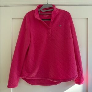 Pink Quilted Pullover